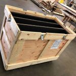 Wooden and plastic pallets